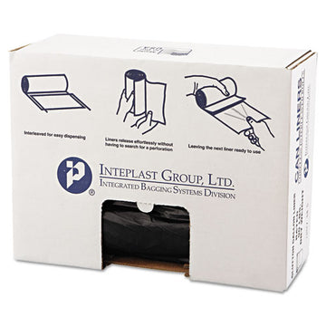 Inteplast Group High-density Commercial Can Liners Value Pack, 60 Gal, 19 Microns, 43" X 46", Black, 150-carton freeshipping - TVN Wholesale